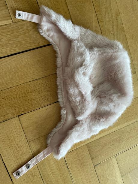 Zimne ciapky, vel. 110/128, ruzova a biela, 110