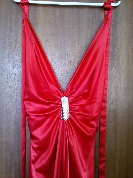 Červené spoločenské šaty v. 36, 36
