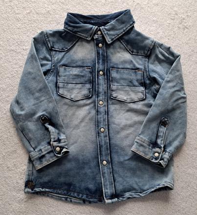 Košeľa teplákovo-rifľová h&m 86, h&m,86