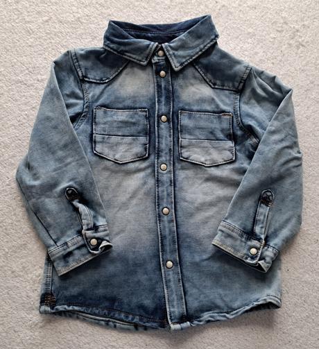 Košeľa teplákovo-rifľová h&m 86, h&m,86