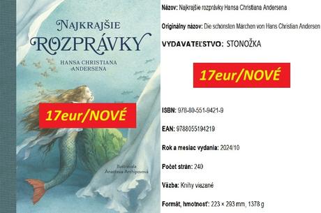 Kniha najkrajšie rozprávky h.ch.andersena, 