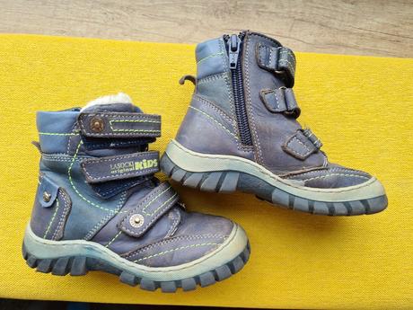 Oteplene kožené topánocky, lasocki,24