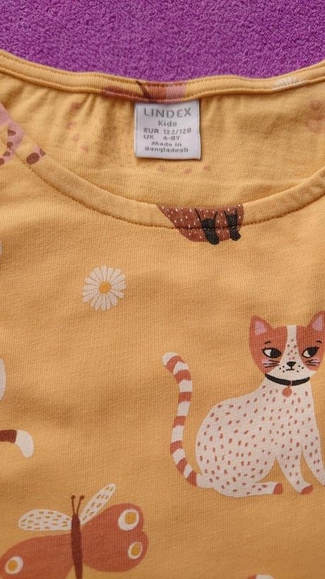 Lindex nádherné šaty s mačičkami, lindex,128