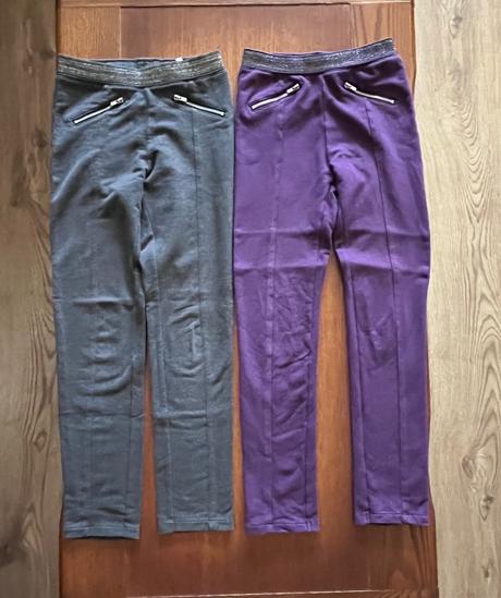 Zateplené legínky dvojbalenie, h&m,134