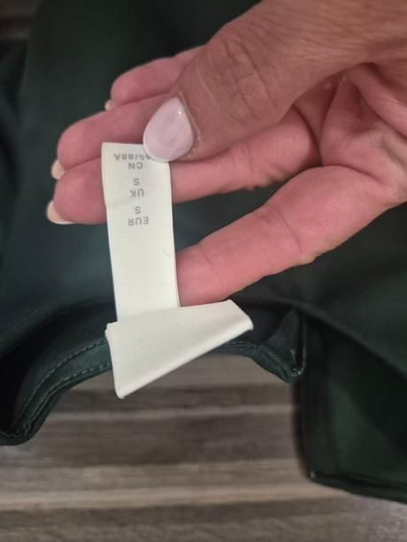 Hm zelené šaty, h&m,s