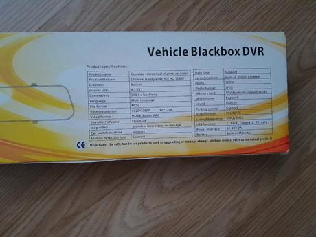 Kamerové zrkadlo do auta, 