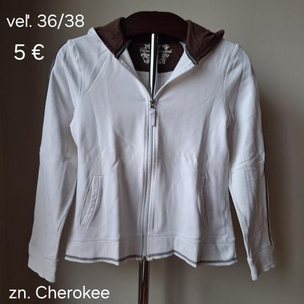 Bielo-čokoládová mikina, cherokee,36