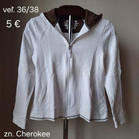 Bielo-čokoládová mikina, cherokee,36
