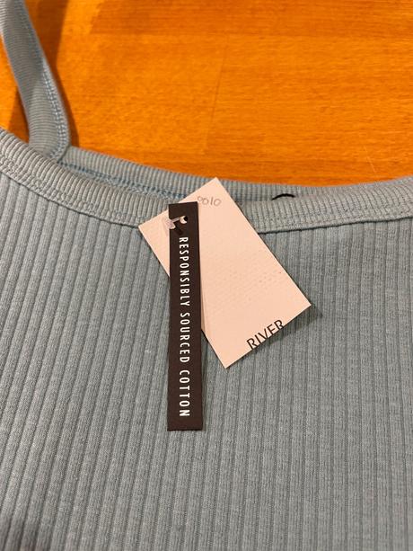 Elastické rebrované body pre moletky, river island,44