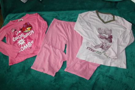 2x pyžamový vrch veľkosť 146/152, 146