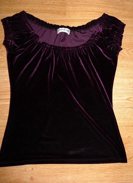 Zamatové tričko, s