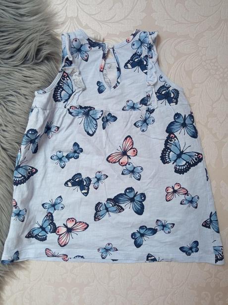 Dievčenské šaty s motýľmi (80), h&m,80
