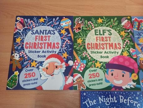 First christmas sticker activity colouring book, 