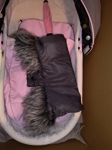 Ružový kočiar riko aicon trojkombinacia s prísluše, riko