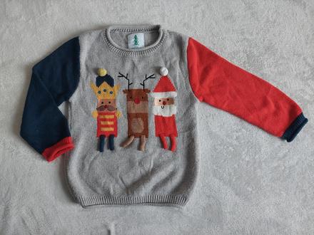 Vianočný sveter zn.george veľ.104-110, 104