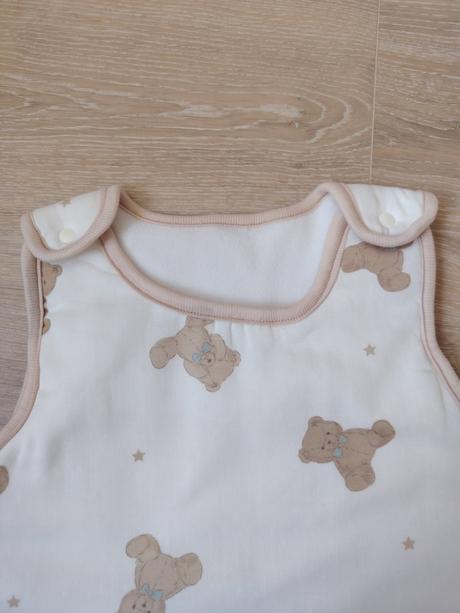 Nový krémový spací vak s medvedíkmi, 