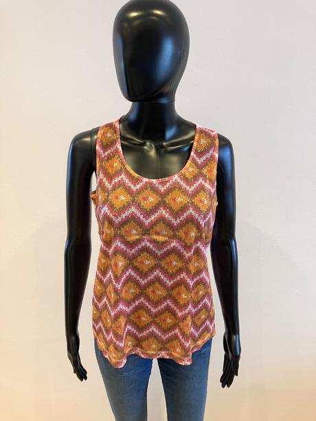 Dámsky vzorovaný top s flitrami veľk.m, m