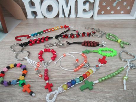 Ružence v tvare príveskov, prívesky na zipsy, kľúč, 