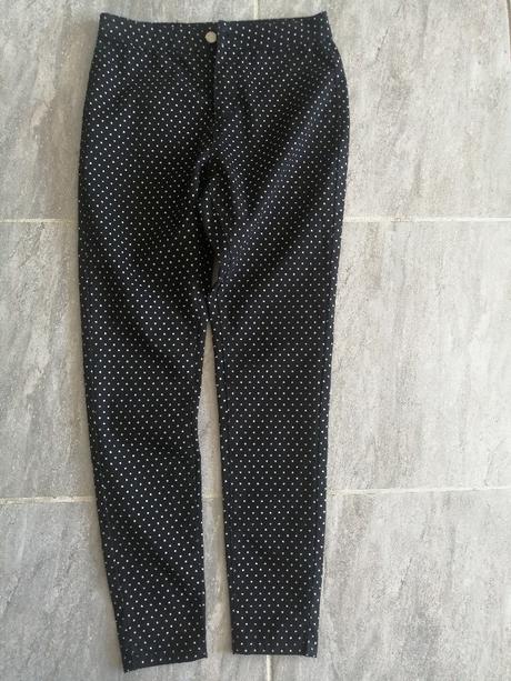 Sexi bodkované džínsy elastické v36,s,164, 164