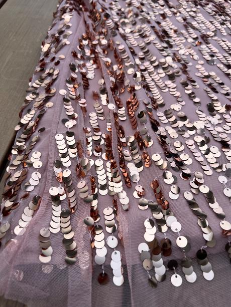 Vianočné flitrové šaty, h&m,140