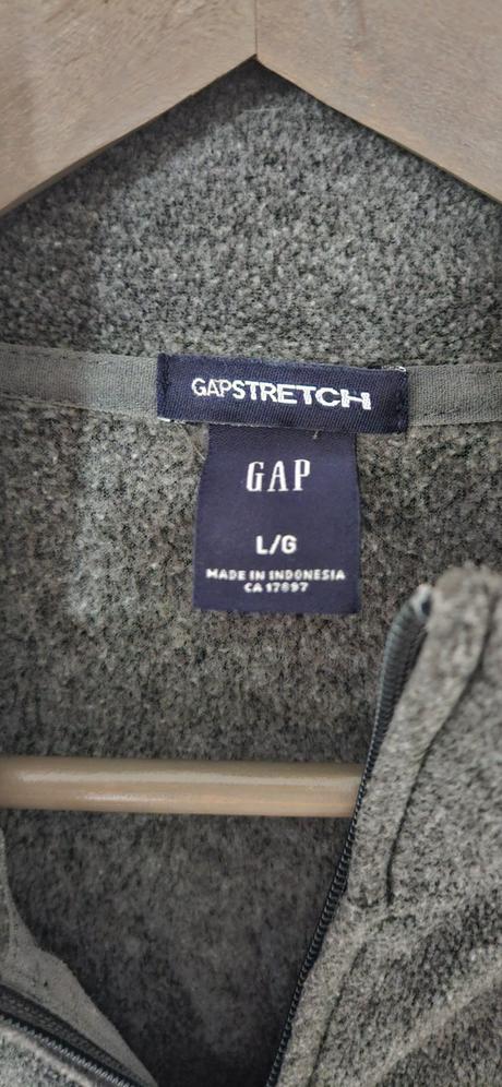 Tenká flísová dámska mikina na zips, gap,l