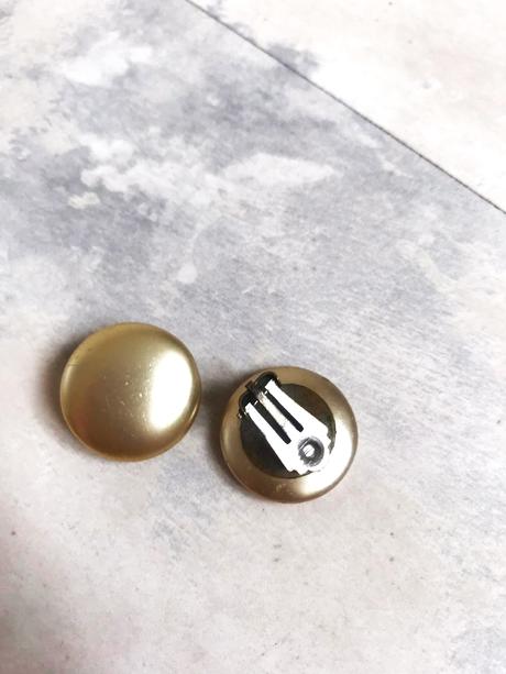 Retro perleťové klipsne,