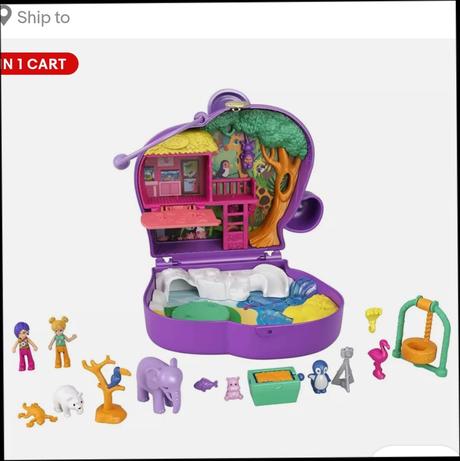 Polly pocket - domcek na strome, džungľa, 