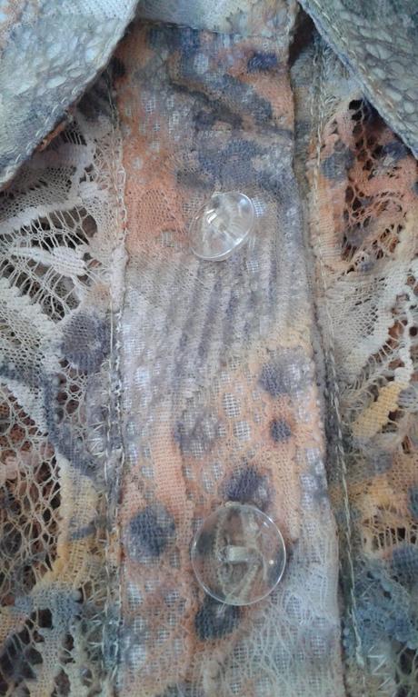 Spoločenská čipkovaná blúzka, 44