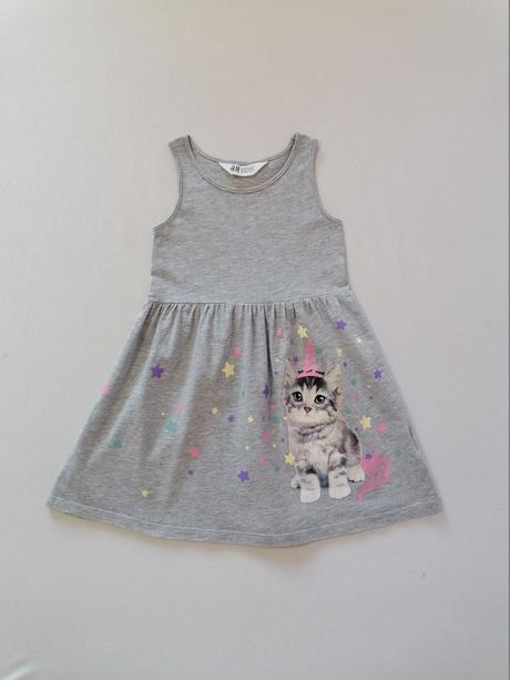 Šaty s mačičkou, h&m,98