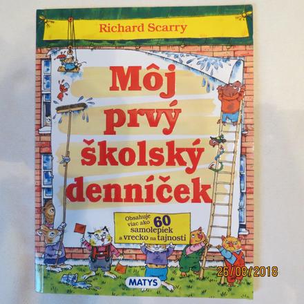 Kniha - môj prvý školský denníček,