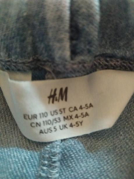Džínsy, h&m,110