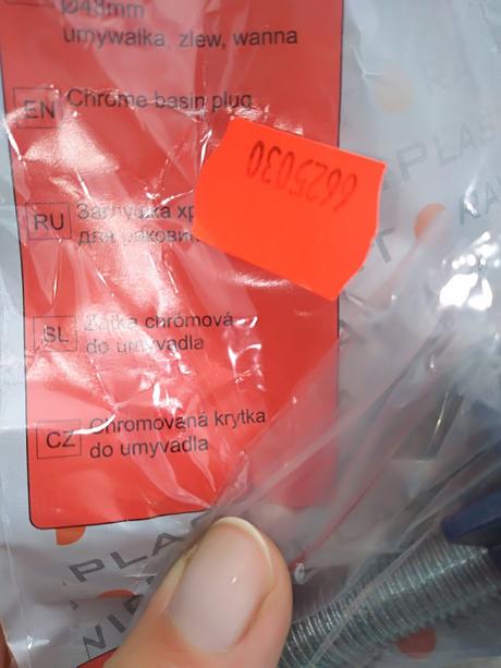 Krytka do umyvadla, 