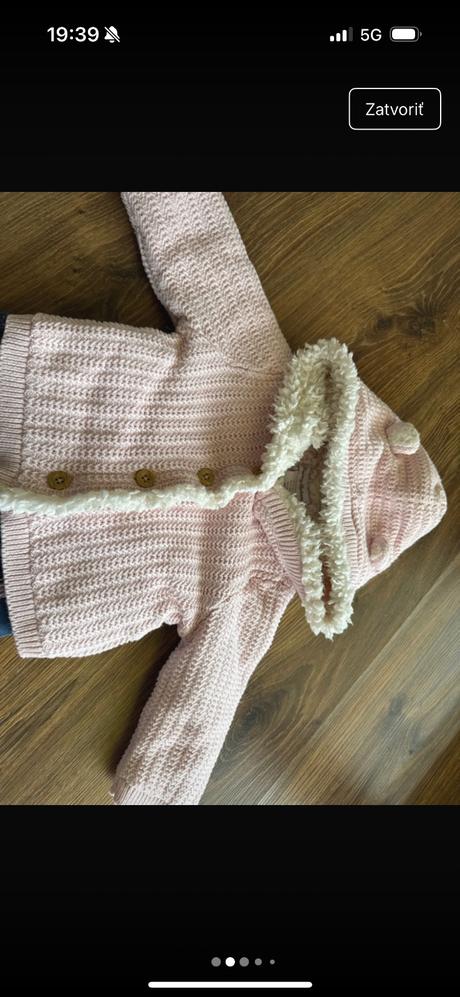 Teple oblečenie - svetrik, rifle a papučky, 68–80