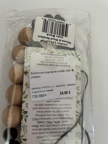 Loulou lollipop silikón kojenecké korále joan čier,