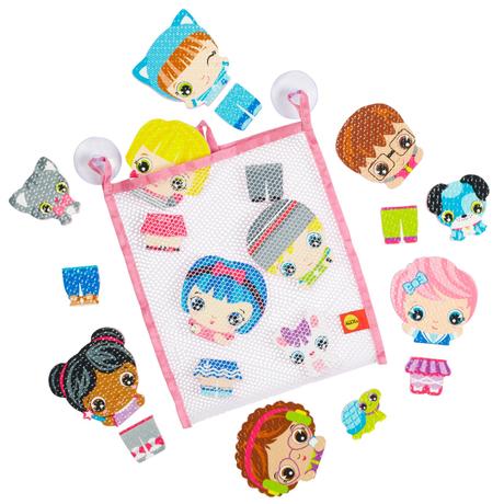 Penové nálepky/vodolepky obliekanie bábik, 