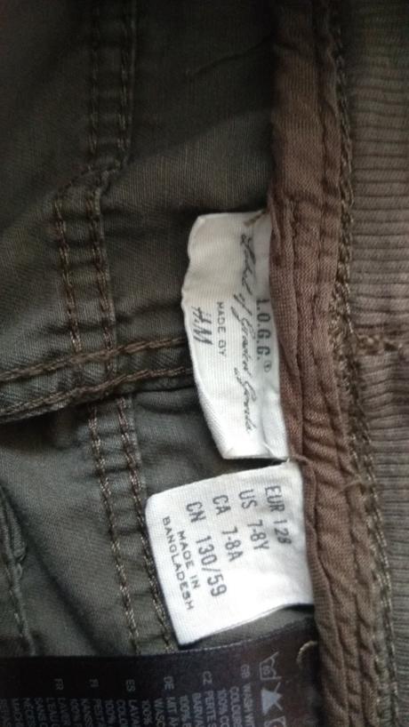 Predám detské nohavice, h&m,128