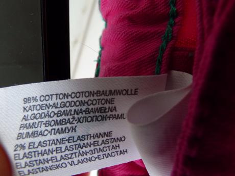 Ružové nohavice, c&a,122