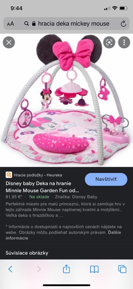 Hracia podložka disney baby, 