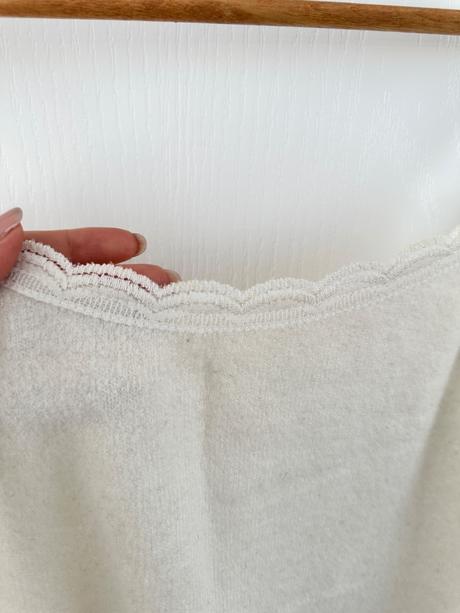 Luxusný top na ramienka vlna a kašmír, m