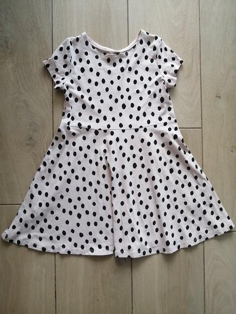 Letné bodkované šaty, h&m,110