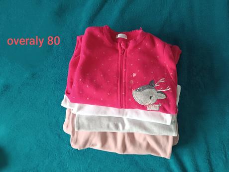 Balík oblečenia pre dievča , 100ks, 68–80