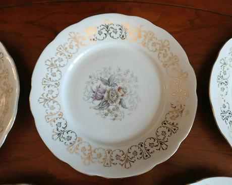 Plytké taniere na doplnenie - vzor farebné kvety, 