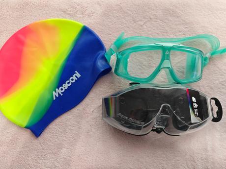 Plavecké okuliare + ciapka, 