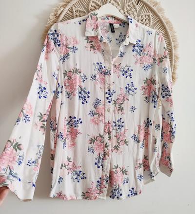 Kvietkovaná blúzka h&m, h&m,s
