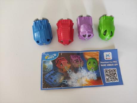 Vrtulky a tabulky z kinder, 