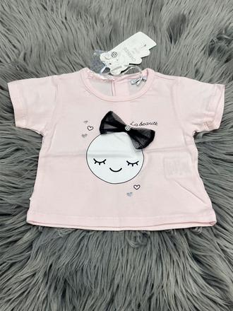 Dievčenské tričko s mašličkou overkids (56), 56 / 62