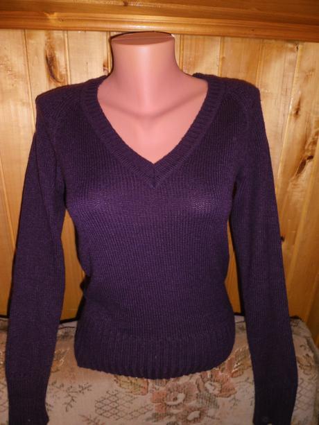 Fialovy svetrik, terranova,s