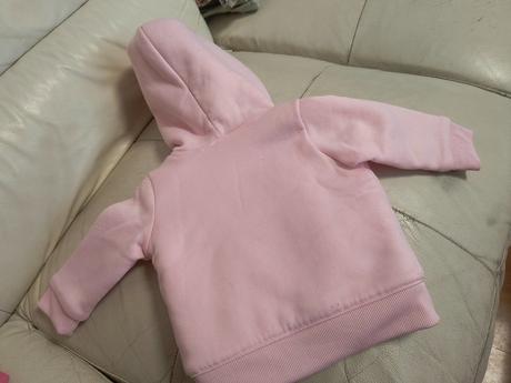 Ružová zateplená mikina 80, 80