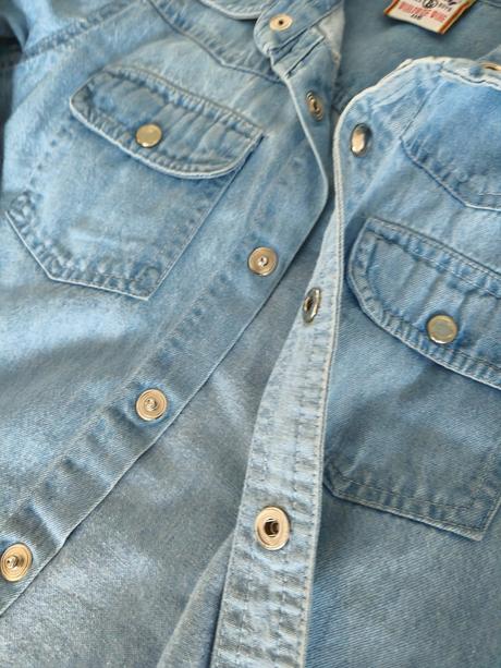 Riflová košela denim 116, denim,116
