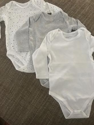 Detské body dlhý rukáv 3x, lupilu,68